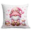 Nueva Funda de Almohada de Amazon Transfronteriza para el Día de San Valentín Linda Funda de Almohada Rosa de Cupido Funda de Almohada para el Hogar