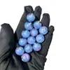 Cuentas Luminosas de Flor de Loto de 16 mm con Agujero Recto Óptico para Cadena de Teléfono DIY, Llavero, Cadena de Bolsa, Accesorios de Joyería