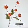 Bestseller transfronterizo: Flor de diente de león artificial de 5 cabezas de un solo tallo en colores otoñales, crisantemo, adorno de decoración para el hogar