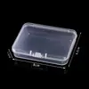 Caja de embalaje de plástico transfronteriza de 1.5 cm, caja cuadrada de plástico PP para piezas de joyería, caja plana de Amazon, caja de almacenamiento rectangular transparente
