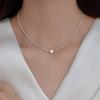Collar cuadrado de plata esterlina S925 con diseño de calavera de azúcar, estilo gótico, cadena de lana, accesorios de moda para mujer
