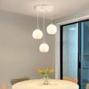 Lámparas de Mesa para Comedor de Lirio del Valle Blanco Estilo Crema Popular en Instagram Lámpara de Techo para Comedor Moderna Simple Creativa Simple Lámparas para Restaurante