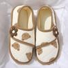 Zapatos Posparto, Estilo Delgado para Mujeres Embarazadas, Adecuados para Septiembre y Octubre, Primavera y Otoño, Antideslizantes, Talón Cerrado, Pantuflas de Algodón de Suela Suave para Mujeres