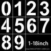 Plantillas de pintura con números grandes recortados de 1 a 18 pulgadas para pintura en spray y graffiti DIY, exclusivas de Amazon, otros colores disponibles en blanco