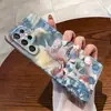 Funda de teléfono de película de concha marina con ambiente artístico para Samsung S24+ con tecnología de transferencia térmica cubierta protectora ultradelgada