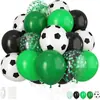Set de Globos de Fútbol Nuevos Transfronterizos Decoración de Escena Globos de Fútbol Copa del Mundo Decoración de Fiesta Globos 30 Piezas