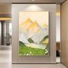Rizhao Jinshan Pintura Decorativa Crema Viento Sala de Estar Pintura de Paisaje Entrada de Casa Sofá Pintura de Textura Mural de Piso