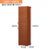 Armário de cinco gavetas para quarto e sala de estar, armário de armazenamento simples de parede, armário de armazenamento de chão estilo nórdico
