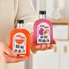 Garrafa de Suco Fresco Personalizada 330ml Garrafa Descartável para Bebidas Garrafa de Chá de Leite Fracionamento Garrafa Plana Vazia Atacado