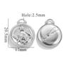 Acero Inoxidable Personalidad Impermeable Doce Constelaciones Oro de 18K Colgante Pulsera Collar Accesorios Acero Titanio DIY Joyería Colgante