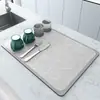 Esterilla Escurridora Minimalista para Encimera de Cocina, Salvamanteles Resistente al Calor, Posavasos Absorbente de Agua Antideslizante Resistente a Manchas para Mesa de Té, Venta al por Mayor desde el Fabricante