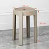 Taburete de Plástico Hogareño Resistente Duradero Apilable Restaurante Asiento Extra Súper Grueso Taburete Molino de Viento Moderno Minimalista Aula