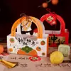 Caixa de Embalagem para Presente de Bolo da Lua de Meio Outono Caixa 4 Peças 6 Peças 2025 Novo Estilo Chinês Bolsa de Presente Vazia Bolo de Gema de Ovo com Pele de Gelo