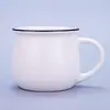 Caneca Cerâmica Criativa com Tampa e Colher Xícara de Café Xícara de Água Caneca de Barriga Cerâmica Xícara de Porcelana para Leite de Café da Manhã Logo Impresso