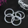 Anel de Silicone Branco Leitoso de Múltiplas Especificações Almofada de Isolamento para Brincos Joias para Piercing Anel de Vedação de Silicone Acessórios Em Estoque Atacado