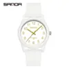 Sanda 6088L Reloj de Cuarzo de Pareja para Transmisión en Vivo Pequeño Fresco Moderno Ocio al Aire Libre Creativo Reloj para Estudiantes Hombres y Mujeres Sin
