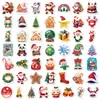 Compra directa transfronteriza: 100 pegatinas decorativas con temática festiva, diseños navideños creativos y divertidos