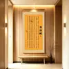 Novo Estilo Chinês Masculino Rolo de Caligrafia Pintura Suspensa Sala de Estar Estudo Escritório Pintura Decorativa Sem Moldura Caligrafia e Pintura Hall de Entrada