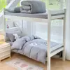 Novo Modelo 2025 Conjunto de Três Peças 100% Algodão para Estudantes Conjunto de Roupa de Cama Puro Algodão para Dormitório Estudantil