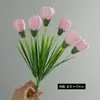 Flores Artificiales de Alta Gama, Tulipanes Artificiales, Ramos Decorativos, Arreglos para Bodas en Sala de Estar, Flores de Seda para Fotografía, Tulipanes Artificiales