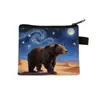 Nuevo Monedero de Gato Van Gogh Mini Bolsa de Almacenamiento Infantil Cartera Pequeña Cuadrada Bolsa Pequeña Linda para Niños