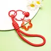 Llavero Acrílico de Estrella de Cinco Puntas con Cordón Color Caramelo Encanto para Estuche de Auriculares Decoración Fresca para Empaque de Bolsas de Pareja