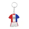 Souvenir de la Copa Mundial 2026 de EE. UU., Canadá y México Llavero de Jersey Suave de PVC Colgante para Aficionado con Bandera Canadiense