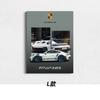 Pôster de Supercarro Porsche Pintura Suspensa de Alto Nível Núcleo Sala de Estar Fundo de Sofá Mural para Entusiastas de Corrida Pintura Decorativa