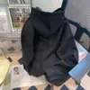 Tendencia Nacional Retro Americano Único Chic Sudadera de Retazos para Hombre Primavera y Otoño Chic Estilo Hong Kong Chaqueta con Capucha