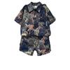 Traje de Verano de Manga Corta para Niños Verano 2025 Nueva Ropa Infantil, Conjunto de Dos Piezas de Camisa Fresca y Guapa para Niños, Sección Delgada