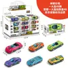 Carrinhos de Brinquedo Infantis Transfronteiriços, Carros de Corrida Deslizantes de Liga, Modelos de Simulação de Carros Pequenos, Veículos de Engenharia, Carros de Polícia, Conjunto de Caminhões de Bombeiros