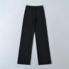 Primavera y Verano 2025 Nuevo Pantalón de Yoga Cómodo Suelto con Cordón para Mujer Dosis Pierna Recta Pierna Ancha Pantalón Casual Cintura Alta Figura