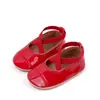 Sapatos infantis estilo coreano, elástico cruzado, boca rasa, sapatos de camada única, sapatos de cor sólida, sola de borracha macia, sapatos de bebê para crianças BLS3160