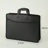 Bolsa de Organização Portátil Preta Bolsa para Arquivos Portátil Maleta Portátil Bolsa de Armazenamento de Dados para Escritório Atacado