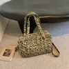 Otoño/Invierno 2026 Nuevo Estilo Texturizado Simple Moderno Retro Bolso de Gran Capacidad Bolso Tote Bolso de Hombro Único Cruzado para Mujer