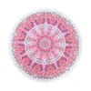 Toalha de Praia Redonda Microfibra Poliéster Puro Toalha de Banho Estampada Padrão de Frutas Absorvente Secagem Rápida Espessada Comércio Exterior com Borlas