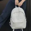 Mochila Estilo Coreano Simple Gran Capacidad Mochila Harajuku Estudiante de Secundaria Estudiante Universitario Mochila de Preparatoria Hombres Estudiante de Preparatoria Duradera