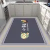 Tapetes de Cocina de Terciopelo de Cristal, Antideslizantes, Resistentes al Aceite, Absorbentes de Agua, Alfombras Lavables, Limpiables, Resistentes a Manchas para el Hogar, Alfombras Antiincrustantes