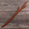 Área Turística Souvenir Antiguo Hecho a Mano Sándalo Rojo Pasador Estilo Chino Madera Broche de Madera para el Cabello para Mujeres