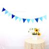 Nueva bandera triangular de fieltro colorida para cumpleaños de niños, decoración para fiestas de Halloween y Navidad, diseño de flor para tirar