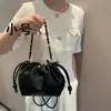 2024 Luojia Nuevo Bolso Flamenco* Bolso Nube Bolsa de la Suerte Nuevo Estilo Chino Bolso de Hombro Simple Bolso para Debajo del Brazo Versátil de Moda
