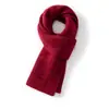 Cachecol de Caxemira Macio e Pegajoso Outono e Inverno Novo Estilo Moda Feminina Bloco de Cores Espessado Ampliado Tricô Cachecol Quente Proteção para o Pescoço Gola de Pescoço