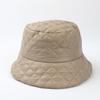 Sombrero de Pescador Ligero de Plumón y Algodón Otoño e Invierno para Mujer Estilo Coreano Moda Acolchado Cálido Sombrero Cubeta Celebridad de Internet Que Muestra la Cara Sombrero Pequeño Literario