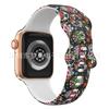 Correa de silicona para Apple iWatch AppleSeries910ultra2 con hebilla de mariposa estampada