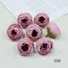 Botões de Rosa Simulados, Cor de Outono, Botões de Chá Retrô, Acessórios de Mini Buquê Feitos à Mão, Materiais para Decoração de Flor de Pulso, Flores Artificiais