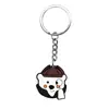 Chaveiro de Urso Polar Desenho Animado Fofo Plástico Macio PVC Pingente de Bolsa DIY Pingente de Joia Chaveiro à Vista Venda por Atacado