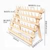 Caja de Almacenamiento para Boquillas de Decoración Pigmento Acrílico Decoración Uñas Estante de Madera Cajón Estante Lineal Gabinete de Almacenamiento de Acabado Gran Capacidad
