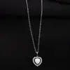 Colgante de corazón plata de ley s925 oro de 14k retro lujo ligero nicho diseño sensación ins moda cadena para clavícula temperamento simple