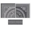 Baldosa de patio de villa estilo chino, baldosa de suelo para patio exterior, baldosa de suelo para jardín exterior antideslizante, baldosa de suelo de cuarzo PC