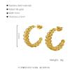Aretes de acero inoxidable geométricos de nueva moda al por mayor de fábrica, temperamento de lujo ligero, aretes de acero de titanio de alto sentido, joyería de nicho